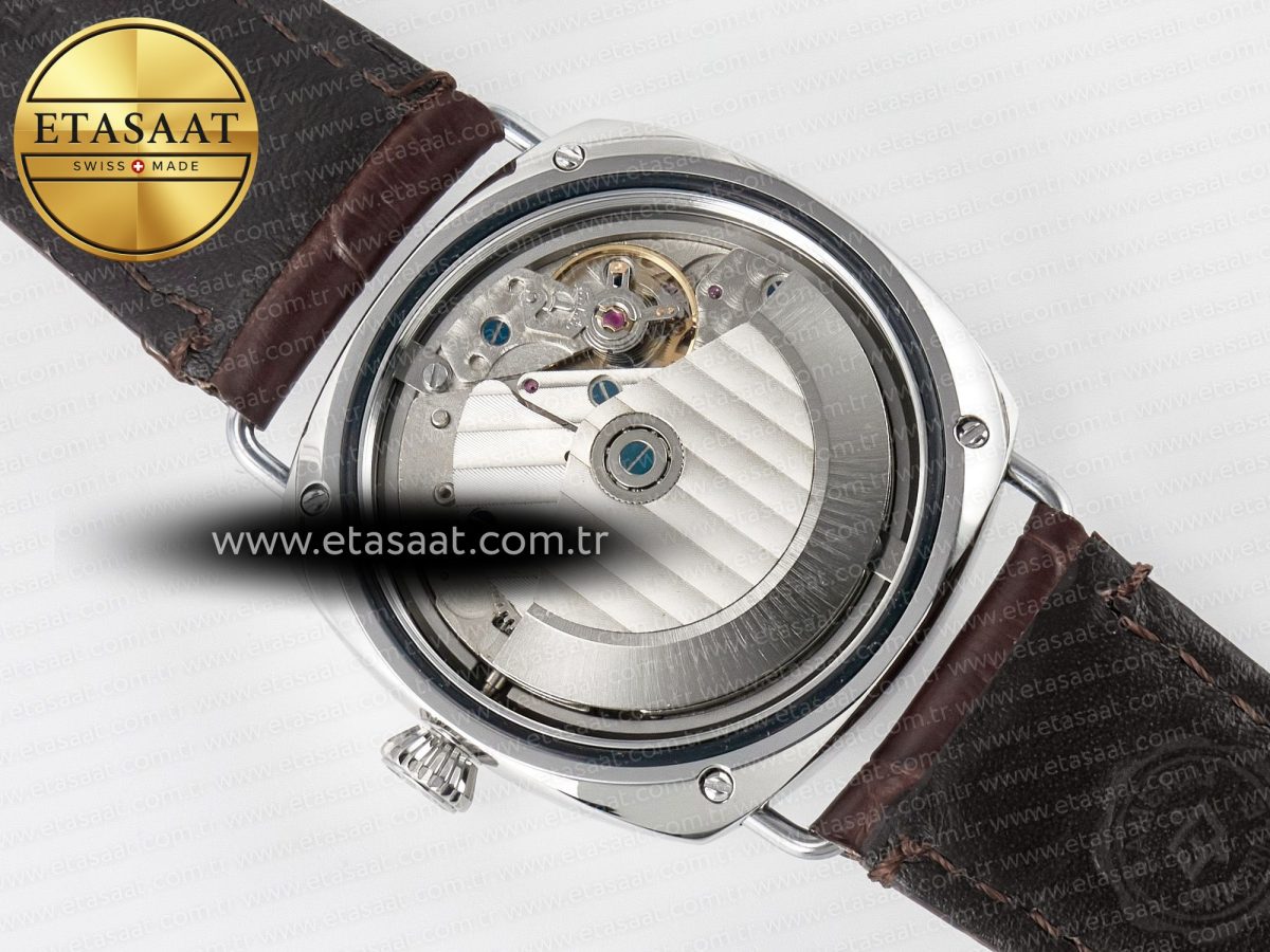 PAM1292 Radiomir 40mm TTF 1:1 Best Edition White Dial on Brown Leather Strap P900 - Görsel 19