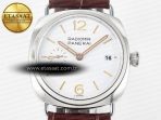 PAM1292 Radiomir 40mm TTF 1:1 Best Edition White Dial on Brown Leather Strap P900 - Görsel 4