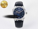 PAM1293 Radiomir 40mm TTF 1:1 Best Edition Blue Dial on Blue Leather Strap P900 - Görsel 3