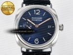 PAM1293 Radiomir 40mm TTF 1:1 Best Edition Blue Dial on Blue Leather Strap P900 - Görsel 4