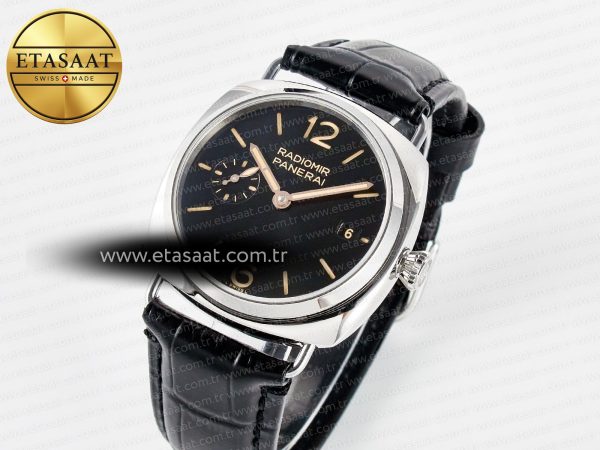 PAM1294 Radiomir 40mm TTF 1:1 Best Edition Black Dial on Black Leather Strap P900