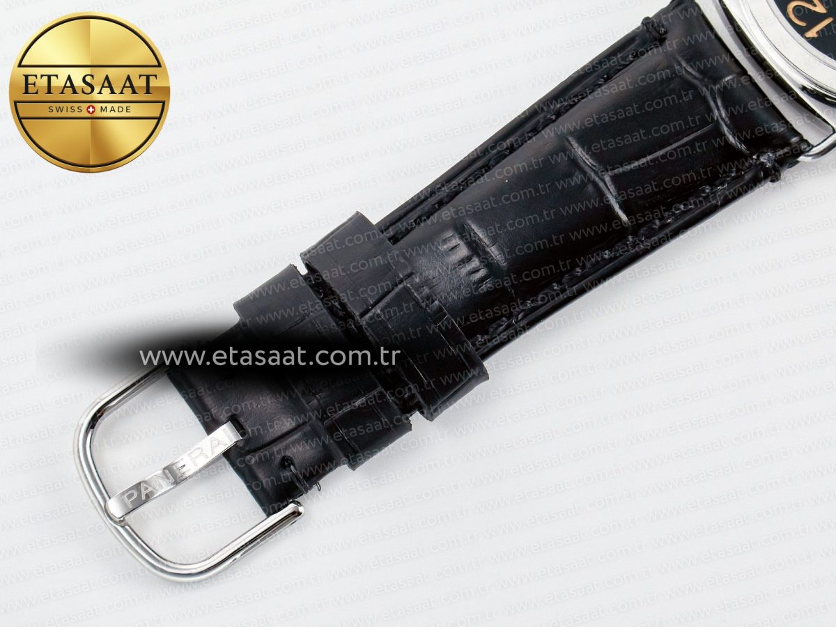PAM1294 Radiomir 40mm TTF 1:1 Best Edition Black Dial on Black Leather Strap P900 - Görsel 27