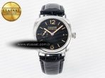 PAM1294 Radiomir 40mm TTF 1:1 Best Edition Black Dial on Black Leather Strap P900 - Görsel 3