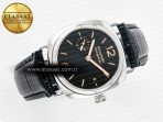 PAM1294 Radiomir 40mm TTF 1:1 Best Edition Black Dial on Black Leather Strap P900 - Görsel 8