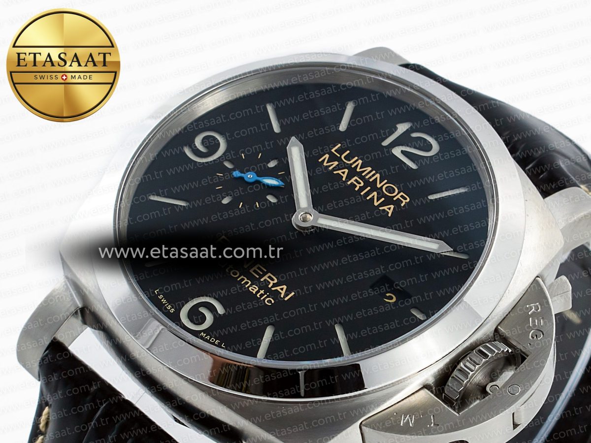 PAM1312 W TTF 1:1 Best Edition on Black Leather Strap P9010 - Görsel 6