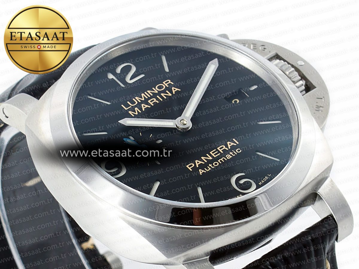 PAM1312 W TTF 1:1 Best Edition on Black Leather Strap P9010 - Görsel 7
