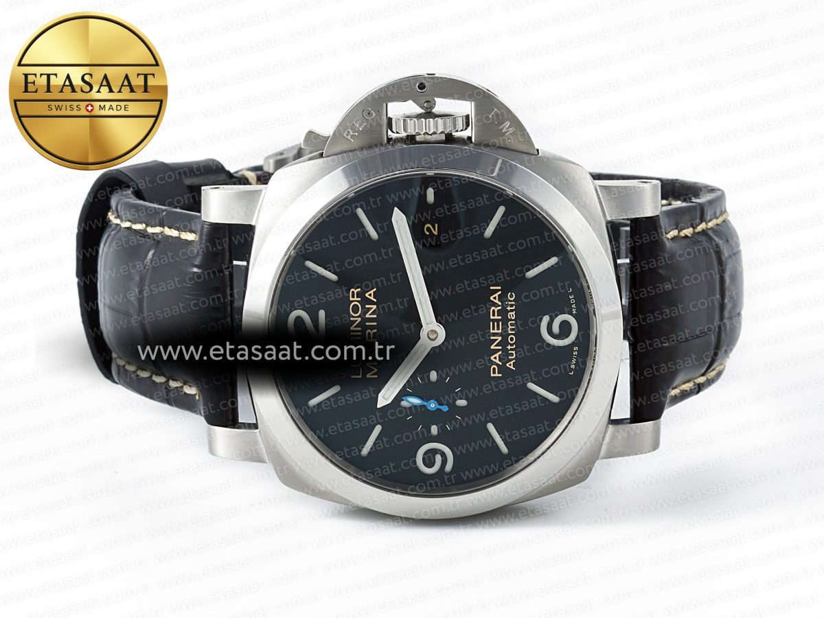 PAM1312 W TTF 1:1 Best Edition on Black Leather Strap P9010 - Görsel 9