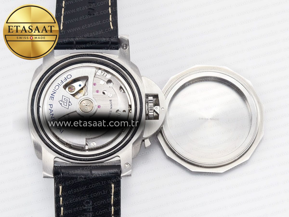 PAM1312 W VSF 1:1 Best Edition Black Dial on Black Leather Strap P.9010 Clone - Görsel 14