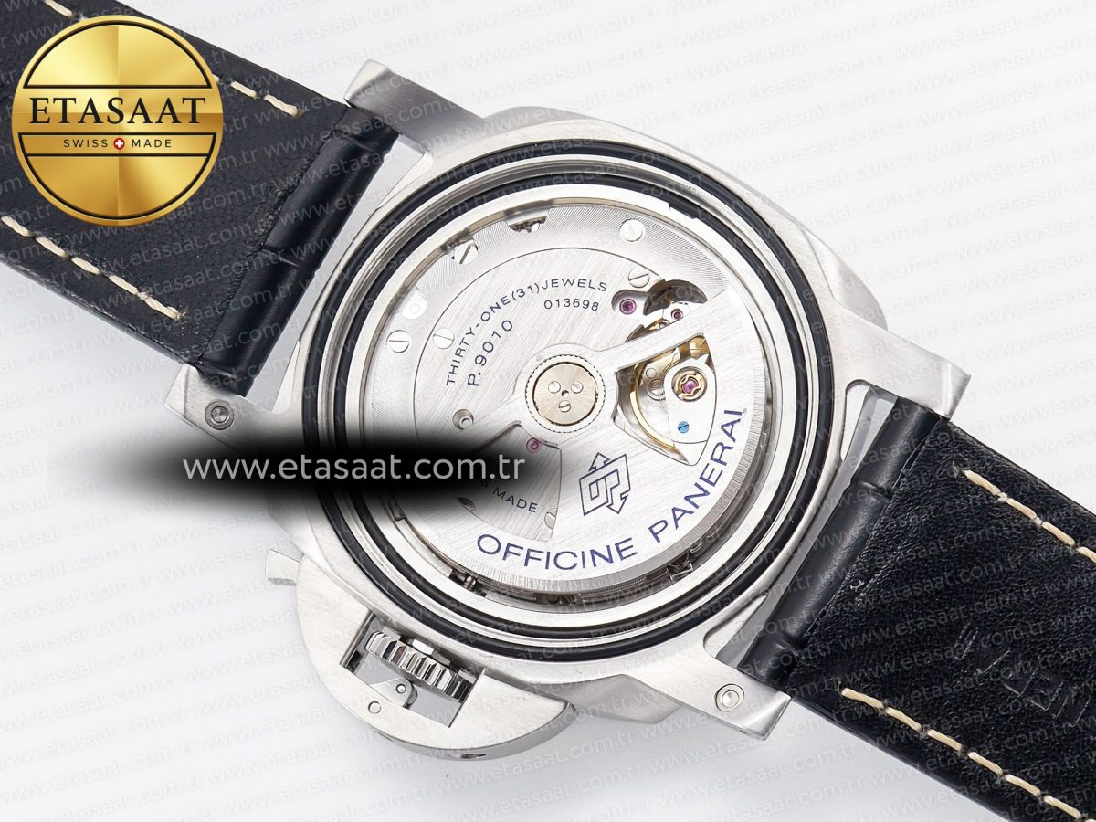 PAM1312 W VSF 1:1 Best Edition Black Dial on Black Leather Strap P.9010 Clone - Görsel 15