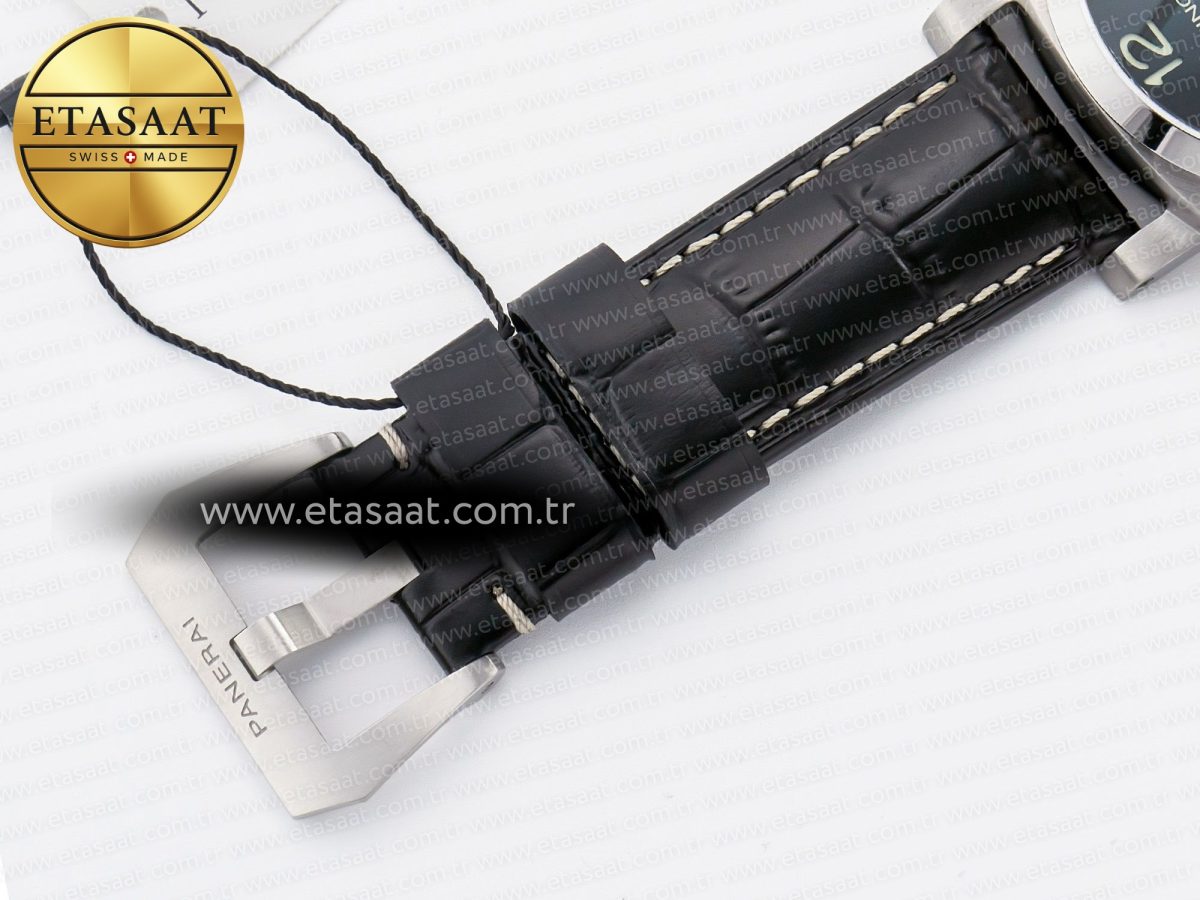 PAM1312 W VSF 1:1 Best Edition Black Dial on Black Leather Strap P.9010 Clone - Görsel 22