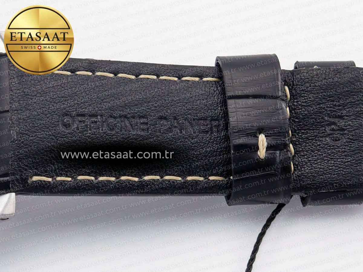PAM1312 W VSF 1:1 Best Edition Black Dial on Black Leather Strap P.9010 Clone - Görsel 25