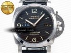 PAM1312 W VSF 1:1 Best Edition Black Dial on Black Leather Strap P.9010 Clone - Görsel 4