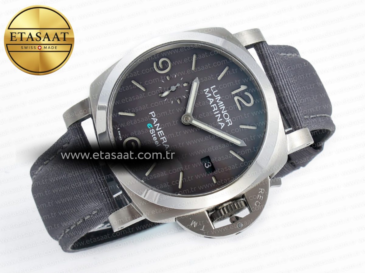 PAM1358 W TTF 1:1 Best Edition on Gray Nylon Strap P9010 - Görsel 8