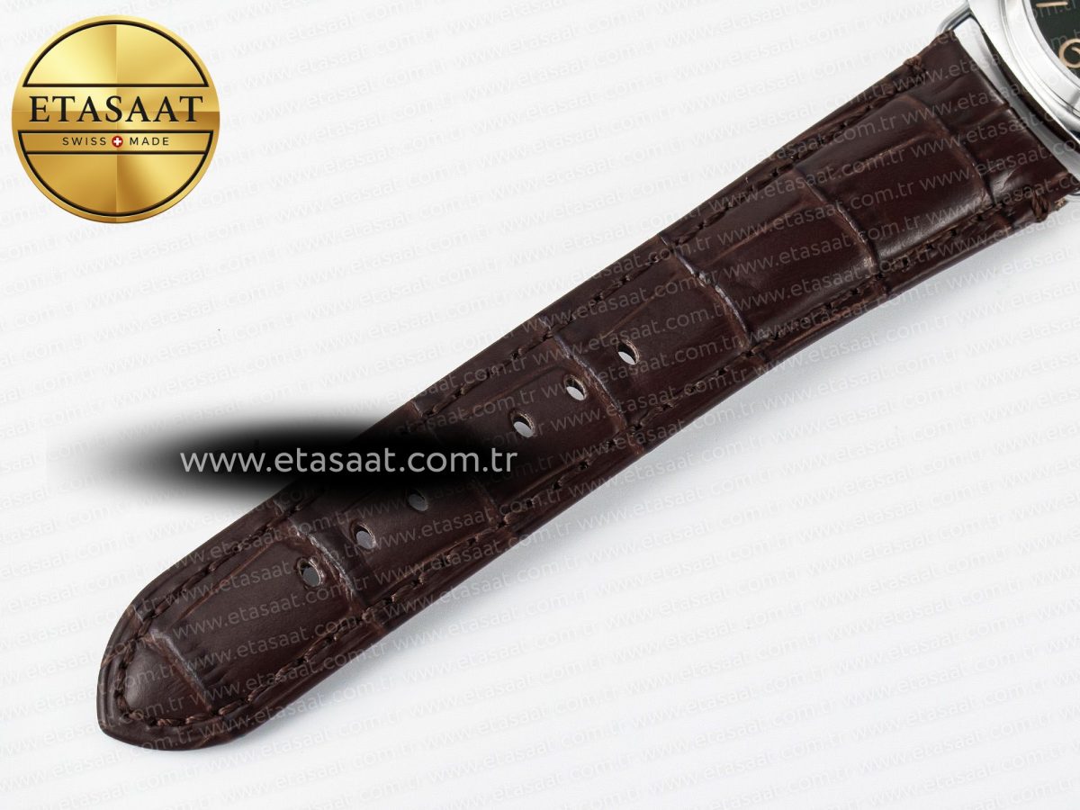 PAM1386 Radiomir 40mm TTF 1:1 Best Edition Green Dial on Brown Leather Strap P900 - Görsel 21