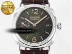 PAM1386 Radiomir 40mm TTF 1:1 Best Edition Green Dial on Brown Leather Strap P900 - Görsel 4
