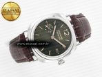 PAM1386 Radiomir 40mm TTF 1:1 Best Edition Green Dial on Brown Leather Strap P900 - Görsel 8