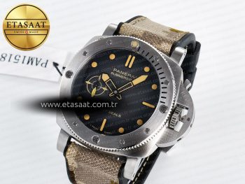 PAM1518 Submersible 44mm VSF 1:1 Best Edition Gray Ombre Dial on Camouflage Strap P900