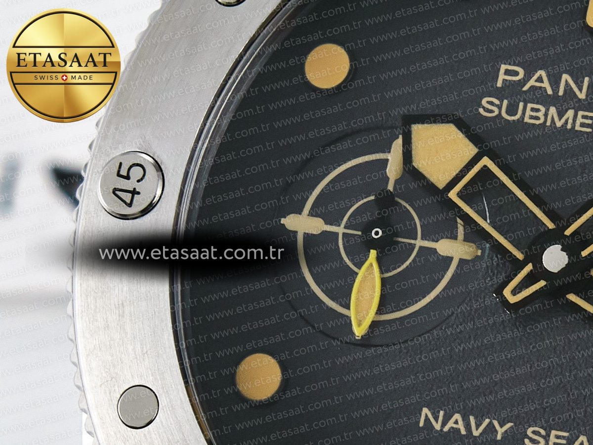 PAM1518 Submersible 44mm VSF 1:1 Best Edition Gray Ombre Dial on Camouflage Strap P900 - Görsel 12