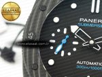PAM2231 Carbotech 42mm VSF Best Edition Black Dial on Black Rubber Strap P.900 Super Clone - Görsel 12