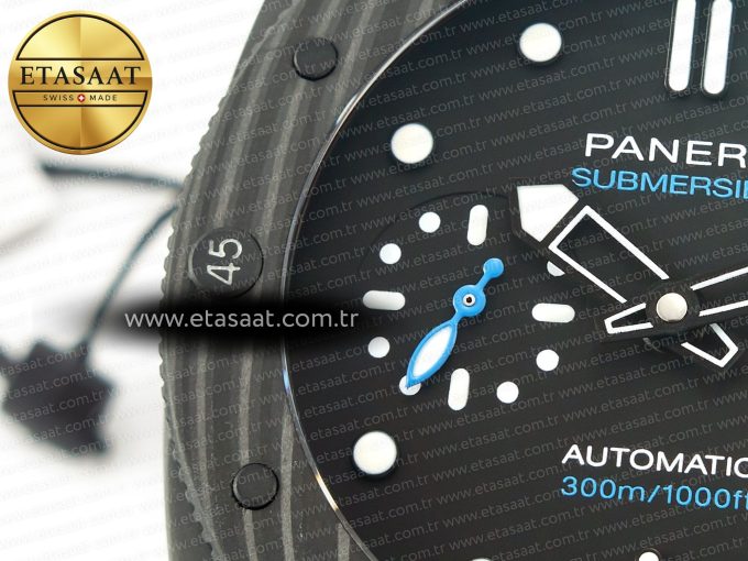 PAM2231 Carbotech 42mm VSF Best Edition Black Dial on Black Rubber Strap P.900 Super Clone - Görsel 12