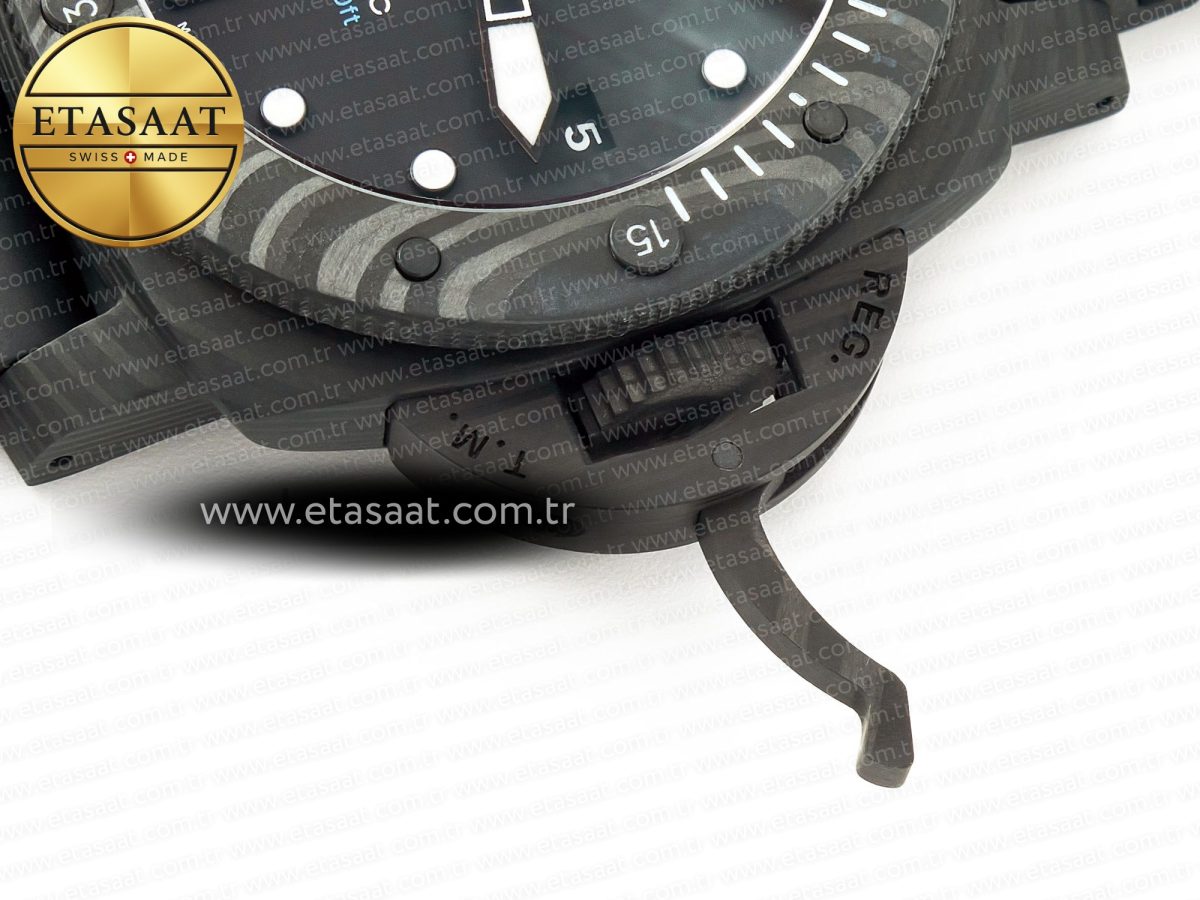 PAM2231 Carbotech 42mm VSF Best Edition Black Dial on Black Rubber Strap P.900 Super Clone - Görsel 13