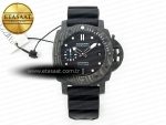 PAM2231 Carbotech 42mm VSF Best Edition Black Dial on Black Rubber Strap P.900 Super Clone - Görsel 3