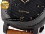 PAM441 Luminor Due VSF Best Edition Black Dial Black Carbon Bezel on Brown Asso Strap AXXXIV - Görsel 14