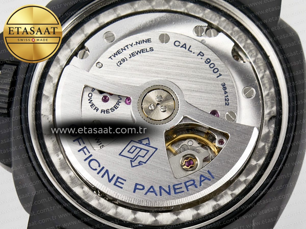 PAM441 Luminor Due VSF Best Edition Black Dial Black Carbon Bezel on Brown Asso Strap AXXXIV - Görsel 22