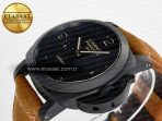 PAM441 Luminor Due VSF Best Edition Black Dial Black Carbon Bezel on Brown Asso Strap AXXXIV - Görsel 6