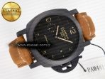 PAM441 Luminor Due VSF Best Edition Black Dial Black Carbon Bezel on Brown Asso Strap AXXXIV - Görsel 8