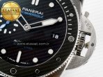 PAM683 Luminor Submersible 42mm VSF Best Edition Black Dial on Rubber Strap P900 Clone - Görsel 13