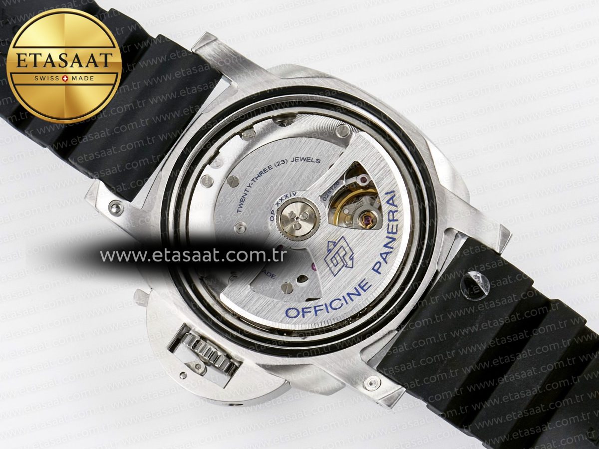 PAM683 Luminor Submersible 42mm VSF Best Edition Black Dial on Rubber Strap P900 Clone - Görsel 20