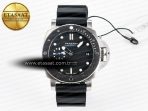 PAM683 Luminor Submersible 42mm VSF Best Edition Black Dial on Rubber Strap P900 Clone - Görsel 3