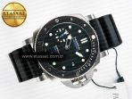 PAM683 Luminor Submersible 42mm VSF Best Edition Black Dial on Rubber Strap P900 Clone - Görsel 8