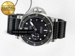 PAM683 Luminor Submersible 42mm VSF Best Edition Black Dial on Rubber Strap P900 Clone - Görsel 9