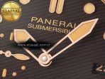 PAM968 V Bronzo VSF 1:1 Best Edition Brown Ceramic Bezel and Dial on Brown Calfskin Strap P.9010 Clone - Görsel 12
