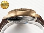 PAM968 V Bronzo VSF 1:1 Best Edition Brown Ceramic Bezel and Dial on Brown Calfskin Strap P.9010 Clone - Görsel 15
