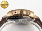PAM968 V Bronzo VSF 1:1 Best Edition Brown Ceramic Bezel and Dial on Brown Calfskin Strap P.9010 Clone - Görsel 16