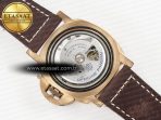 PAM968 V Bronzo VSF 1:1 Best Edition Brown Ceramic Bezel and Dial on Brown Calfskin Strap P.9010 Clone - Görsel 20