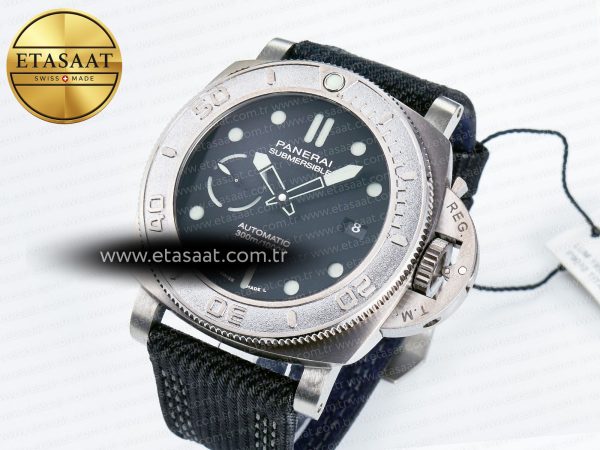 PAM984 Mike Horn Submersible VSF 1:1 Best Edition Black Dial on Black Nylon Strap P.9010 Clone