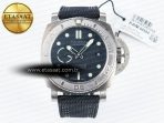 PAM984 Mike Horn Submersible VSF 1:1 Best Edition Black Dial on Black Nylon Strap P.9010 Clone - Görsel 3