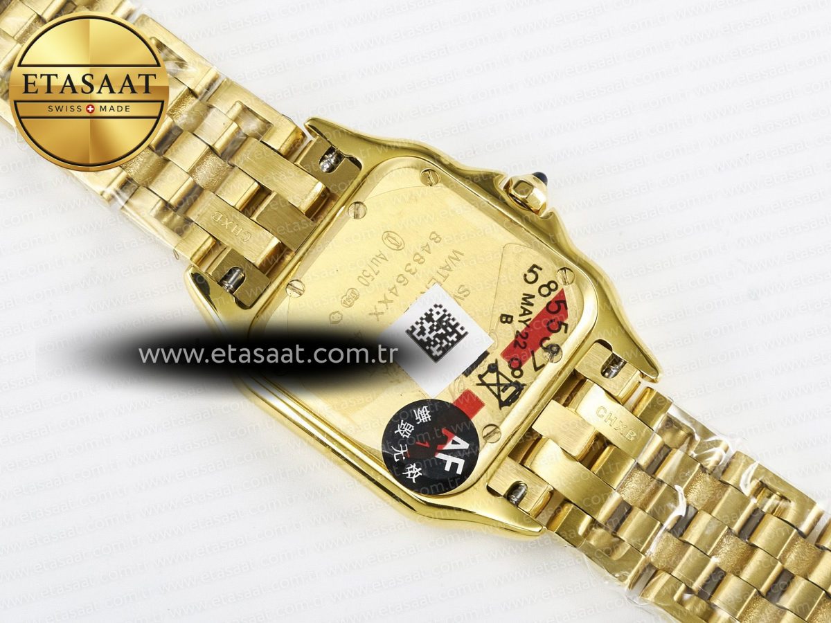 Panthère Secrete Ladies 22mm YG 8848F 1:1 Best Edition White Dial on YG Bracelet Ronda Quartz - Görsel 15