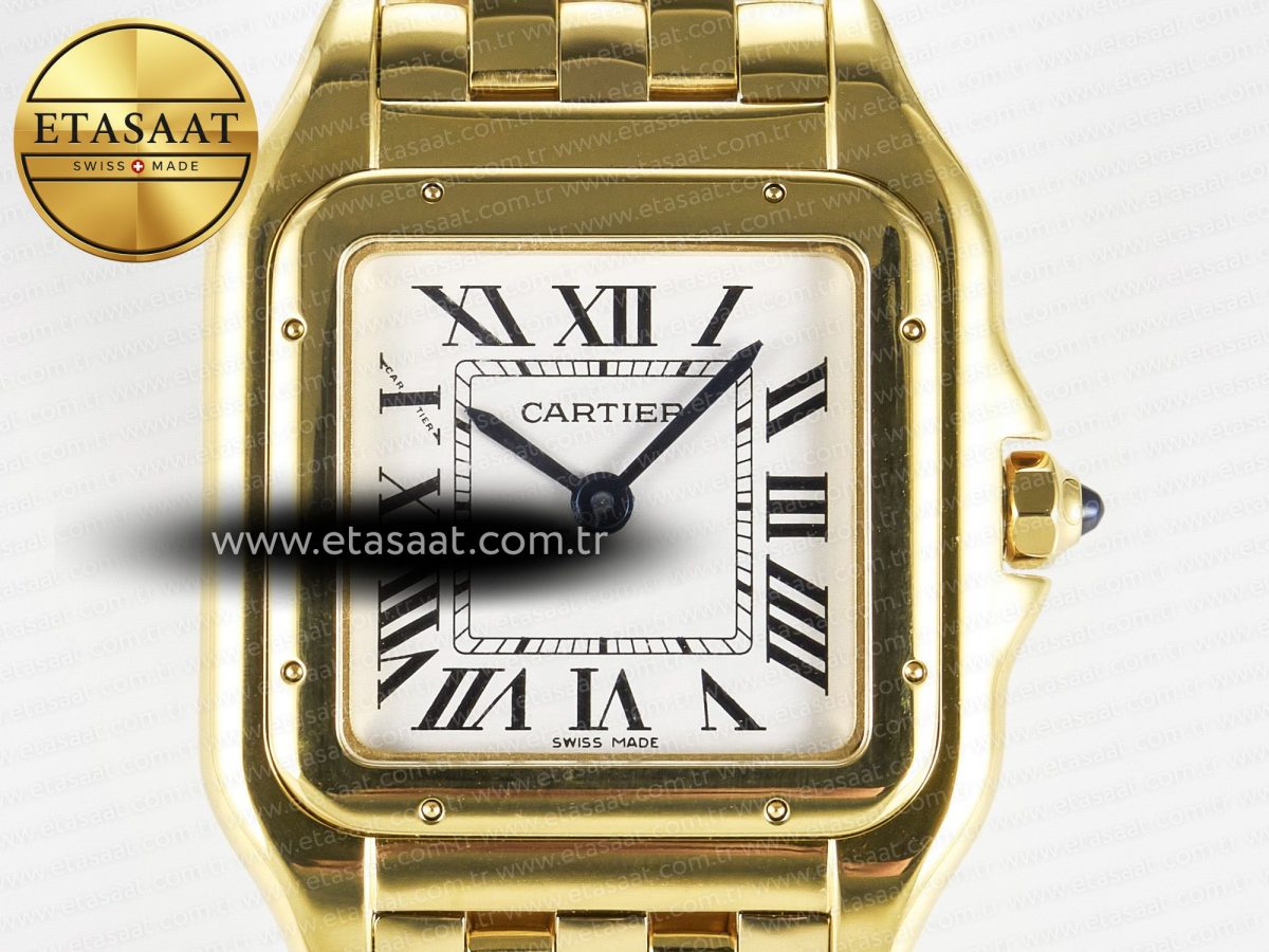 Panthère Secrete Ladies 22mm YG 8848F 1:1 Best Edition White Dial on YG Bracelet Ronda Quartz - Görsel 4
