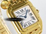 Panthère Secrete Ladies 22mm YG 8848F 1:1 Best Edition White Dial on YG Bracelet Ronda Quartz - Görsel 5
