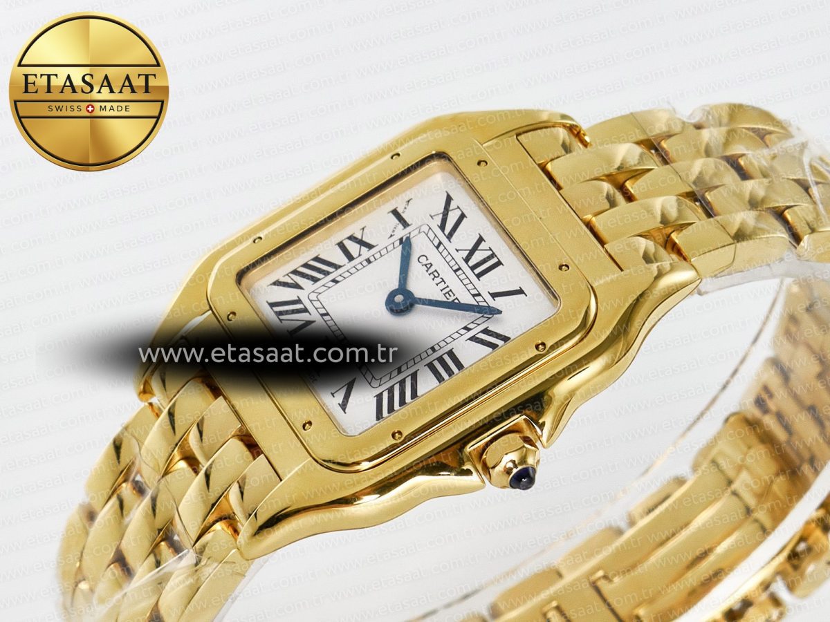 Panthère Secrete Ladies 22mm YG 8848F 1:1 Best Edition White Dial on YG Bracelet Ronda Quartz - Görsel 6