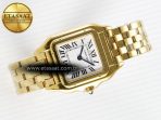 Panthère Secrete Ladies 22mm YG 8848F 1:1 Best Edition White Dial on YG Bracelet Ronda Quartz - Görsel 8
