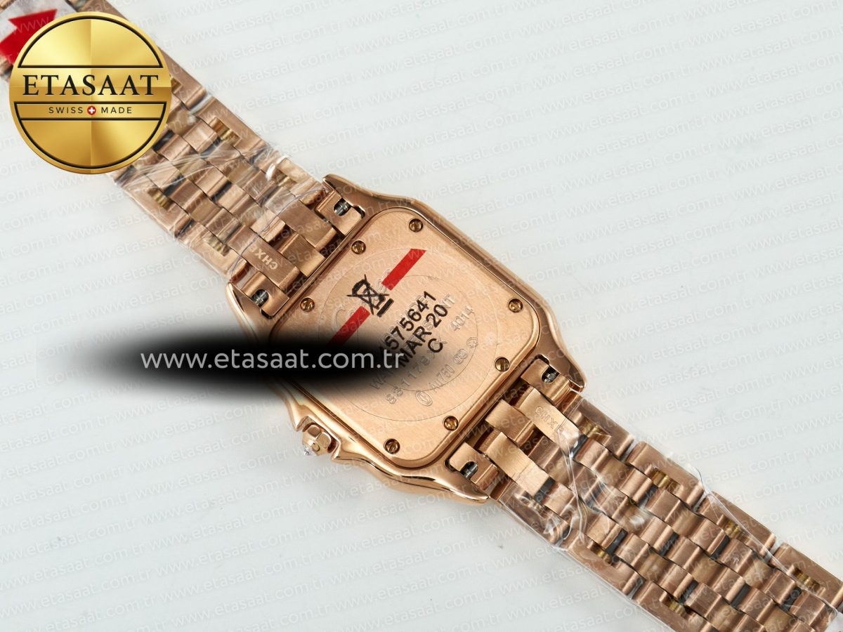 Panthère Secrete Ladies 27mm RG J12F 1:1 Best Edition White Dial Diamonds Bezel on RG Bracelet Ronda Quartz - Görsel 15
