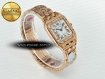 Panthère Secrete Ladies 27mm RG J12F 1:1 Best Edition White Dial Diamonds Bezel on RG Bracelet Ronda Quartz - Görsel 7