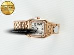 Panthère Secrete Ladies 27mm RG J12F 1:1 Best Edition White Dial Diamonds Bezel on RG Bracelet Ronda Quartz - Görsel 8