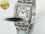 Panthère Secrete Ladies 27mm SS Diamonds Bezel J12F 1:1 Best Edition White Dial on SS Bracelet Ronda Quartz - Görsel 11